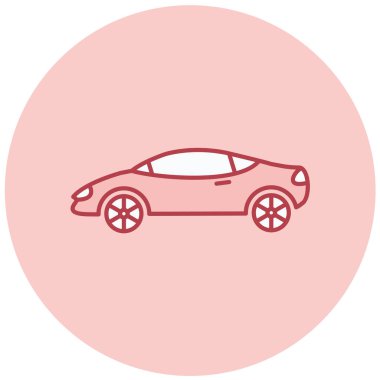 - Araba. Web simgesi basit illüstrasyon