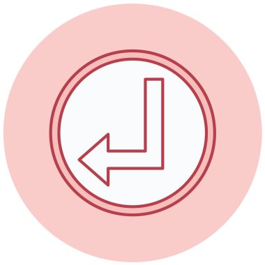 Basit bir okun vektör illüstrasyonu