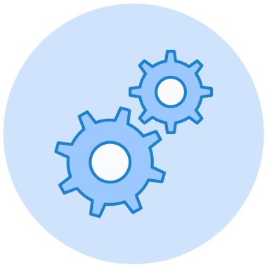 Ayarlar. Web simgesi basit illüstrasyon