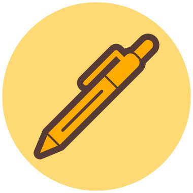 Kalem. Web simgesi basit illüstrasyon