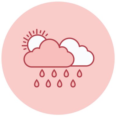 Hava durumu. Web simgesi basit tasarım