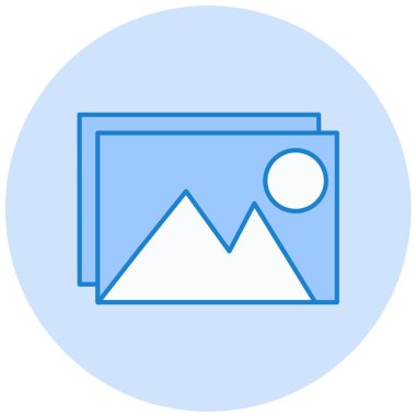 fotoğraf düz vektör simgesi