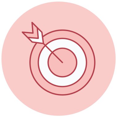 Hedef. Web simgesi basit illüstrasyon