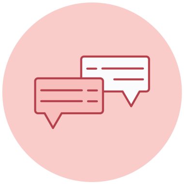 Konuş. Web simgesi basit illüstrasyon