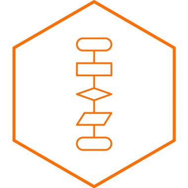 Algoritma modern simgesinin vektör çizimi