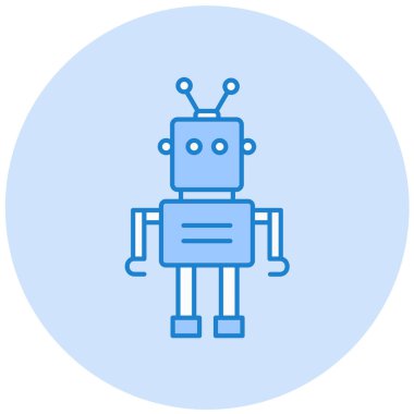 robot ikon vektör illüstrasyonu