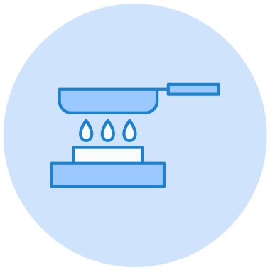 Su. Web simgesi basit illüstrasyon