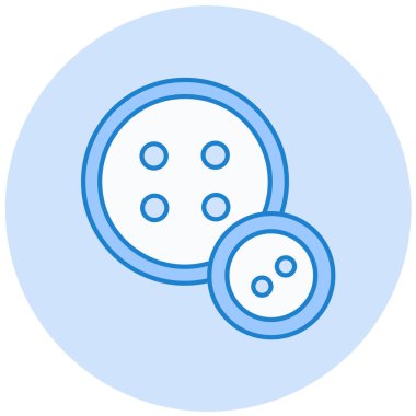 Düğme simgesinin vektör illüstrasyonu