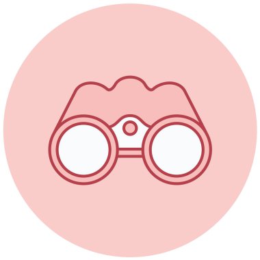 Dürbün. Web simgesi basit illüstrasyon