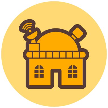 Kiliseye. Web simgesi basit tasarım