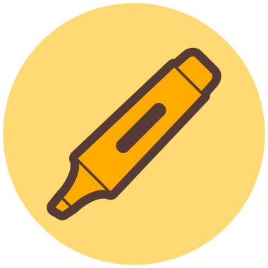 Kalem. Web simgesi basit illüstrasyon