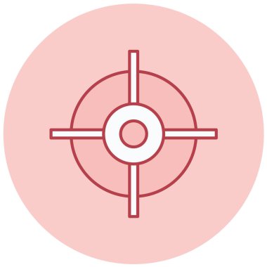 Hedef. Web simgesi basit illüstrasyon