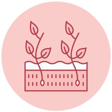 Bitki. Web simgesi basit illüstrasyon