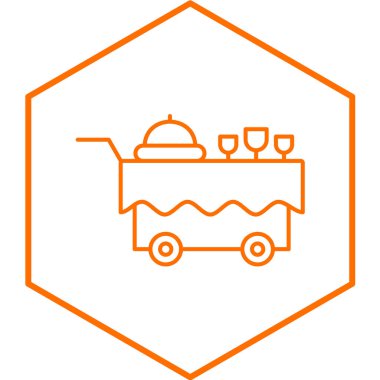 Gıda simgesinin vektör illüstrasyonu