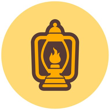 Meşale. Web simgesi basit illüstrasyon