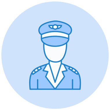 Bir polis memurunun vektör çizimi