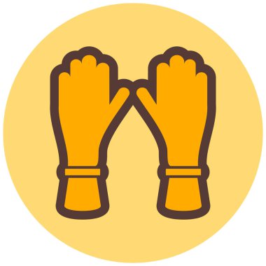 Eldiven. Web simgesi basit illüstrasyon