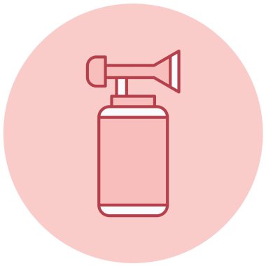 Yangın söndürücü. Web simgesi vektör illüstrasyonu