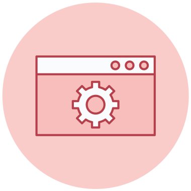 Ayarlama. Web simgesi basit illüstrasyon