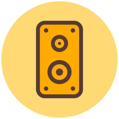 Konuşmacı. Web simgesi basit illüstrasyon