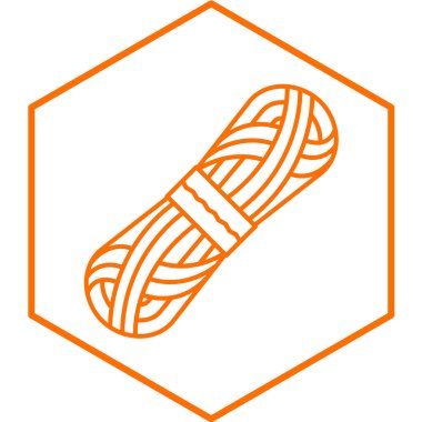 Beyzbol sopası ikonu. ağ için halat vektör sembolünün özet çizimi