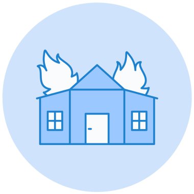 Ev. Web simgesi basit illüstrasyon