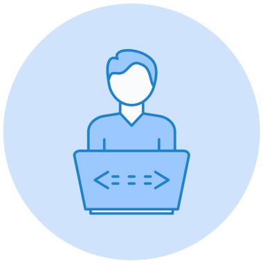 avatar. Web simgesi basit illüstrasyon