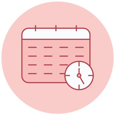 Takvim. Web simgesi basit illüstrasyon