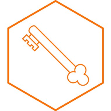 Hazine anahtarı simgesi. vektör illüstrasyonu