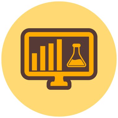 Analiz. Web simgesi basit illüstrasyon