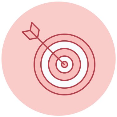 Hedef. Web simgesi basit illüstrasyon