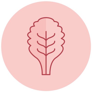 Yaprak. Web simgesi basit illüstrasyon