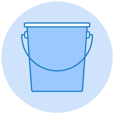 Kova. Web simgesi basit illüstrasyon