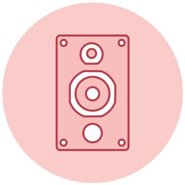 Müzik. Web simgesi basit illüstrasyon