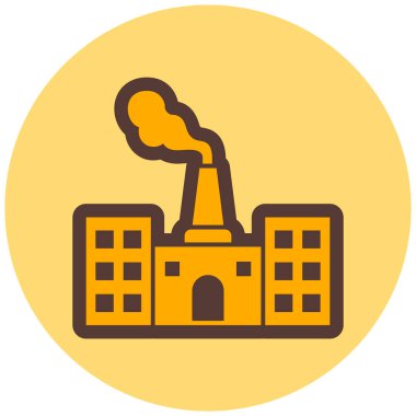 Fabrika. Web simgesi basit tasarım