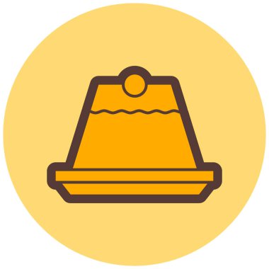 Kek. Web simgesi basit illüstrasyon