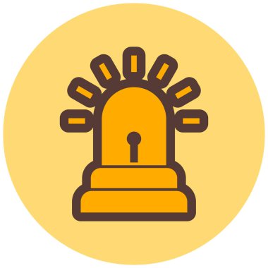 Alarm modern simgesinin vektör çizimi