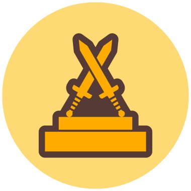 Bir beyzbol ikonunun vektör illüstrasyonu