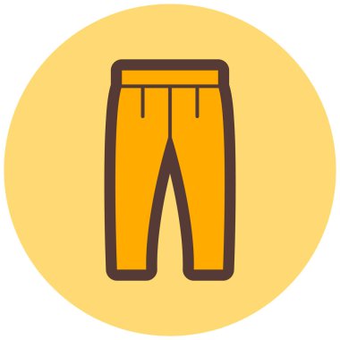 Pantolon. Web simgesi basit illüstrasyon