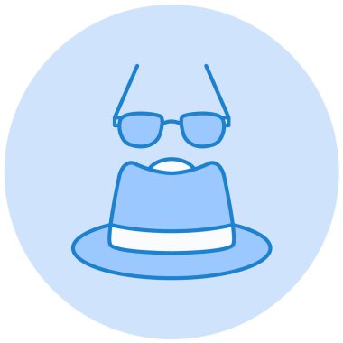 Gözlük. Web simgesi basit illüstrasyon