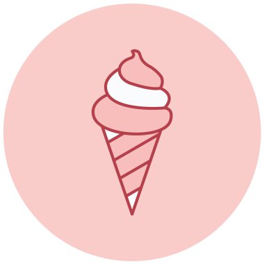 dondurma simgesi, vektör illüstrasyonu