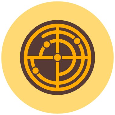 Hedef. Web simgesi basit illüstrasyon