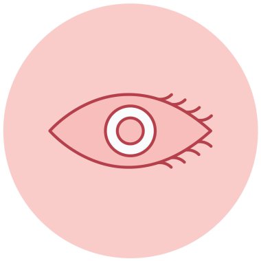 Göz. Web simgesi basit illüstrasyon