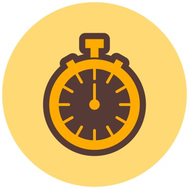 Kronometre Web simgesi basit illüstrasyon