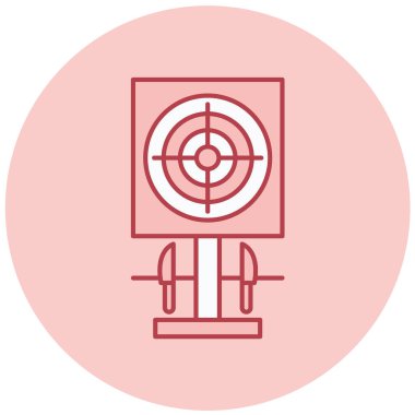 Hedef. Web simgesi basit illüstrasyon