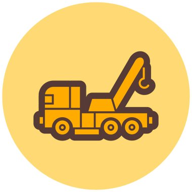 Bir kamyon simgesinin vektör çizimi