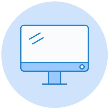 Bilgisayar monitörü. Basit resimleme