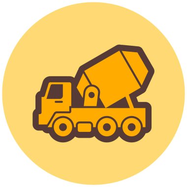 Kamyon. Web simgesi basit illüstrasyon