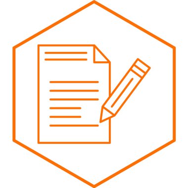 belge simgesi, vektör çizimi