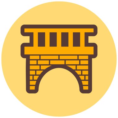 Bina. Web simgesi basit illüstrasyon